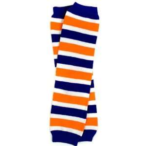   orange stripe baby leg warmers for boy or girl by My Little Legs Baby