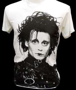 EDWARD SCISSORHANDS Johnny Depp Retro Movie T Shirt XL  