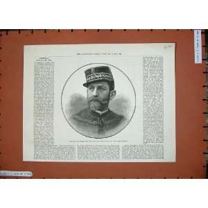  1889 General Boulanger French Soldiers War Army Man