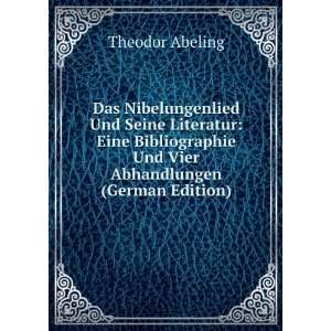   Und Vier Abhandlungen (German Edition) Theodor Abeling Books