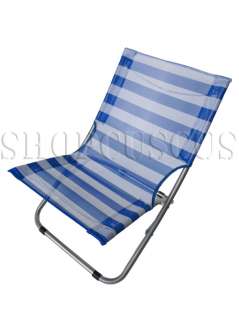 New steel Easy Carry 200 LBS Beach Chair Blue  