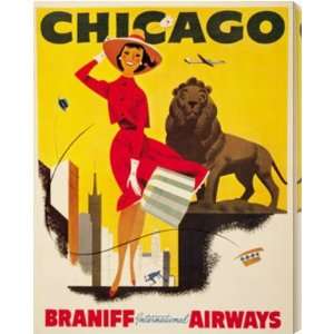  Chicago Braniff Airways AZV00167 arcylic artwork