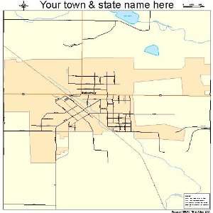  Street & Road Map of Wittenberg, Wisconsin WI   Printed 