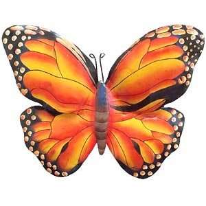  Painted Metal Monarch Butterfly Hanging Wall Design 