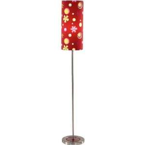 Lizzie McGuire Red Funky Flower Floor Lamp