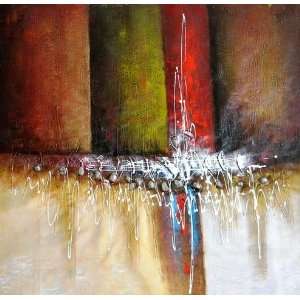  Canvas Art Hand Painted With Oil Abstract Style 36 x 36 