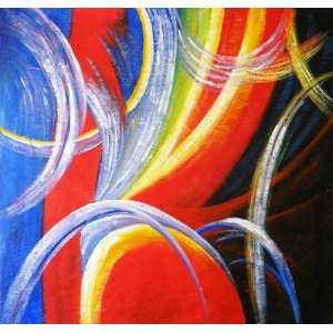  Canvas Art Hand Painted With Oil Abstract Style 48 x 48 
