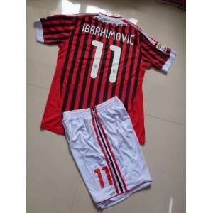  2011 2012 quality embroidery logo ac milan home #11 
