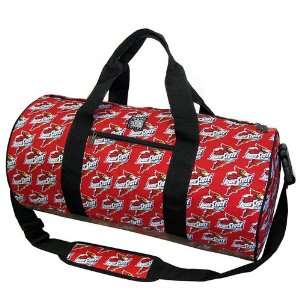  Iowa State Cyclones Red All Over Logo Duffel Bag Sports 