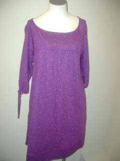 Juicy Couture Purple 3/4 Sleeve Dress NWT $118  