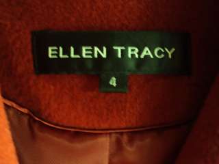 NWT ELLEN TRACY Winter Clothing RED Coat Size 4  