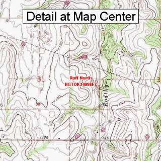   Map   Roff North, Oklahoma (Folded/Waterproof)