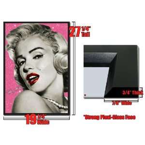  Framed Marilyn Monroe Red Lips Winking 18x26 3D Lenticular 