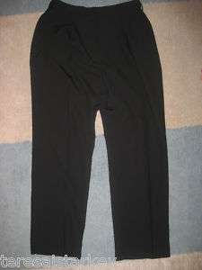 Womens Black Cintas Uniform Dress Pants 28 46 X 32 NWT  