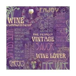  Karen Foster Winery Paper 12X12 Wine Lover Collage; 25 