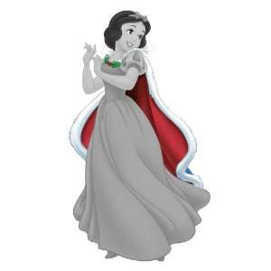   Snow White Holiday Edition Red Fur Cape Wall Decal