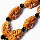 Detailed Carved Olive Pit Arhats Prayer Beads Mala  