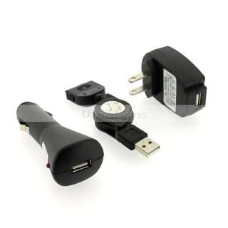 USB Cable+Car+Wall Charger For iPhone iPod Nano Touch  
