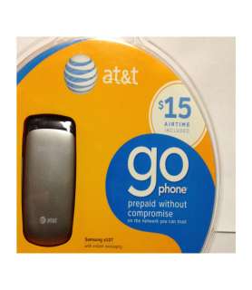 Samsung a107 Prepaid GoPhone (AT&T) with $15 Airtime Credit Included 