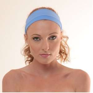 BLUE Stretch Microfiber Headband, Beauty, Fitness, All Head Sizes, for 