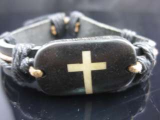 2010Authentic leather Ox bone GRAGON bracelet/bangle NEW tribal 