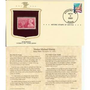 Historic Stamps of America Moina Michael Stamp Issue Date November 9 