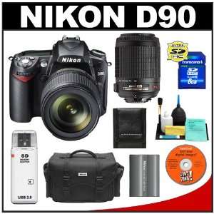  Nikon D90 Digital SLR Camera with 18 105mm + 55 200mm AF S 