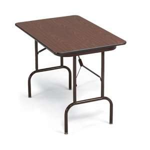  CORRELL Mini Folding Tables   Walnut top/brown frame 
