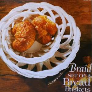 Braid Set of 2 Bread Baskets 