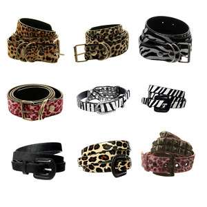 Faux Animal Print Belts in loads of Cool Designs  