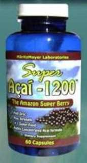 ACAI Berry 1200 mg Caps 100%Pure Diet, Energy, Detox  