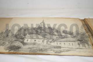 Artists Sketchbook World War I   E Alexay 1898   1920  