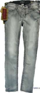 Silver Jeans Silver Jean Leggings, Pixie Gray Skinny Denim Jeggings W 