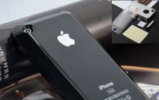 Black Aluminum Plastic Chrome Hard Cover Case Apple Iphone 3G 3GS 