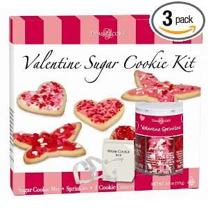 Dean Jacobs Valentine Sugar Cookie Kit, 11.0 Ounce (Pack of 3)  