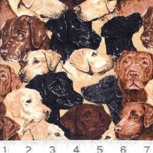  45 Wide Dogs Allover Fabric By The Yard Arts, Crafts 