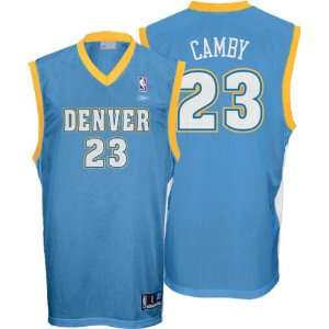  Marcus Camby Blue Reebok NBA Replica Denver Nuggets Jersey 