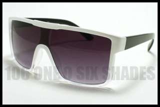 MENS Fashion Sunglasses Flat Top Oversized Squared Shades 2 Tone PINK 