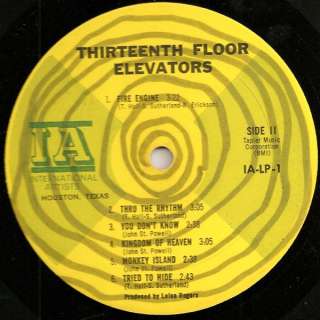   lp 1 13th floor elevators s t lp the bad news first on the vinyl it is