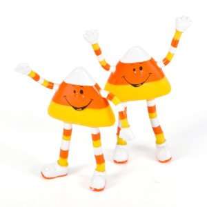  3 Candy Corn Bendable Figure Case Pack 360