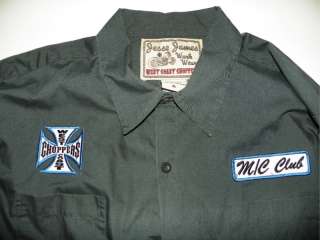 Jesse James West Coast Choppers 17.5 X 35 / 36 Embroidered Dress Shirt 