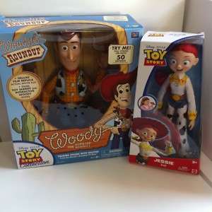 Toy Story 3 Collection Talking Woody & Jessie Doll Lot  