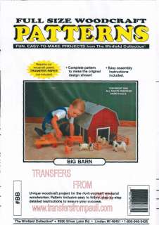 Big Farm Yard Barn Childs Toy Woodworking Pattern 788738007811  