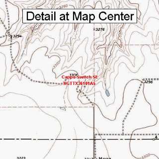  USGS Topographic Quadrangle Map   Capps Switch SE, Texas 