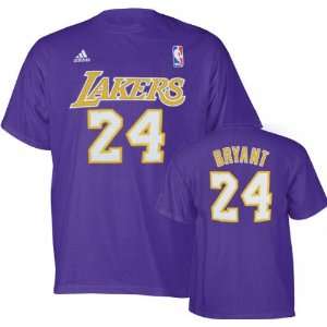  Kobe Bryant Purple adidas Player Name and Number Los 