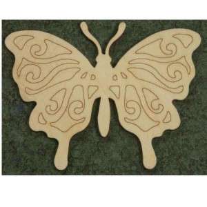 Butterfly _ Engraved _ Craft Shape ~* WoodCuts *~ 0166A  
