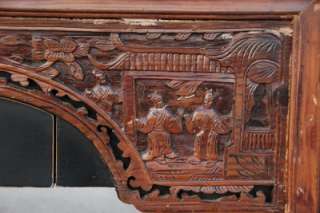 Antique Wood Carvings Inlayed Into Shelf Table Wallhanging Or 