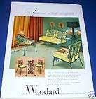 1951 woodard spencerian wrought iron furniture ad expedited shipping 
