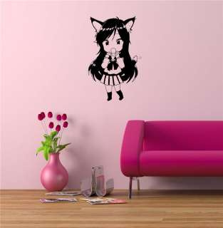 ANIME MANGA GIRL JAPANESE STYLE WALL VINYL STICKER DECAL ART MURAL 