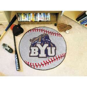  Brigham Young NCAA Baseball Round Floor Mat (29) Sports 